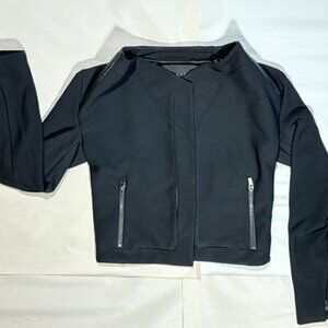 NEW LYSSE Samaa Jacket Black Stretch Fabic Women's XS Zipper Pocket